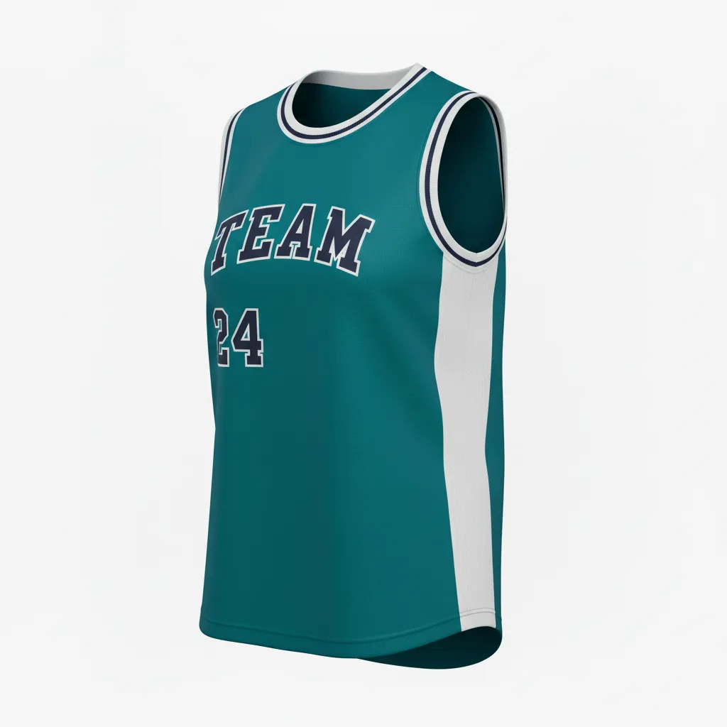 Custom Softball Sleeveless Softball Jersey - Custom Design - Sleevelessjersey Columbiablackwhite - Side View - Kinexa Sportswear