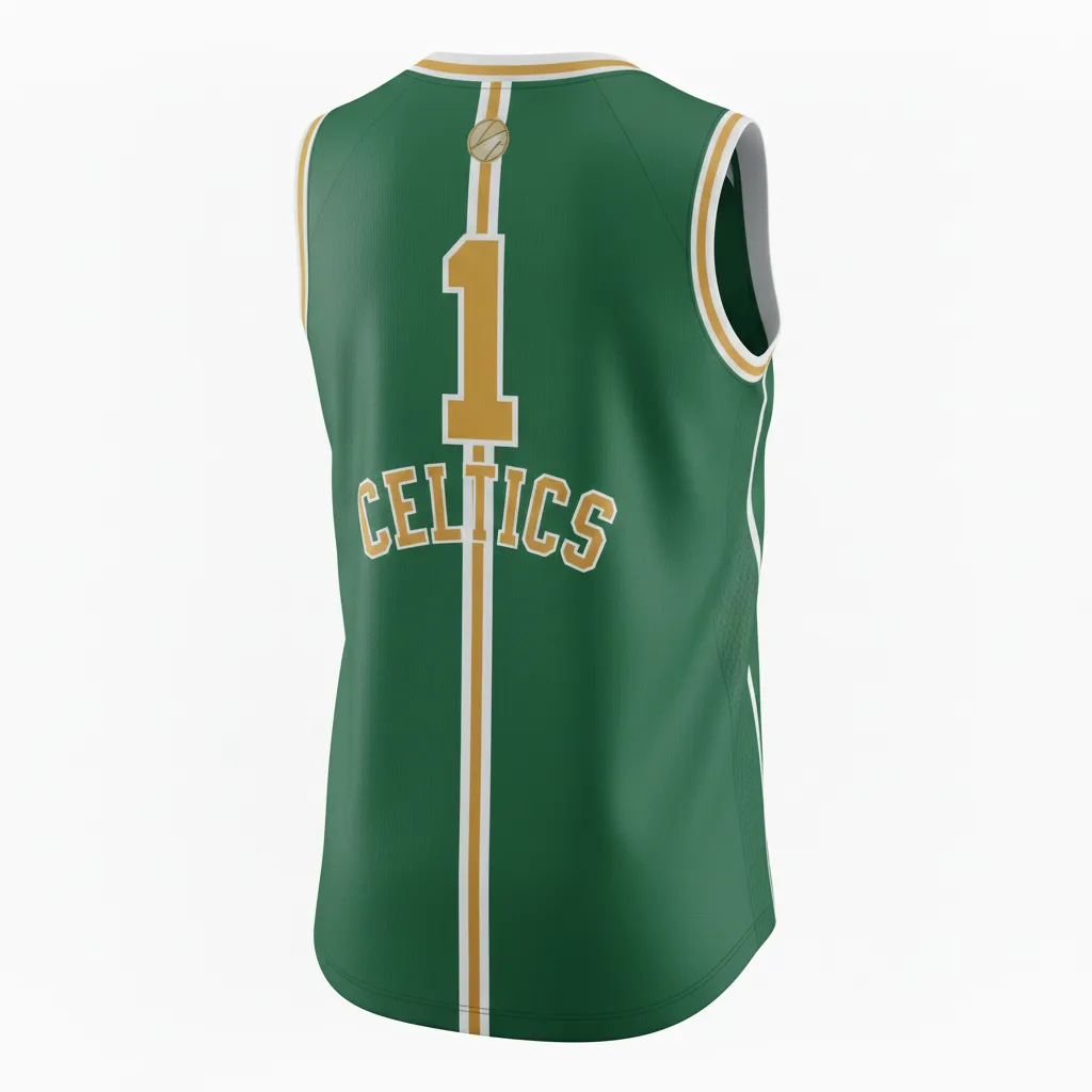 Custom Softball Sleeveless Softball Jersey - Custom Design - Sleevelessjersey Forestgoldwhite - Back View - Kinexa Sportswear