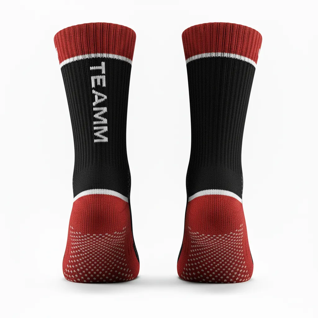 Custom Softball Socks - Custom Design - Crewsocks Blacksilverwhite - Side View - Kinexa Sportswear