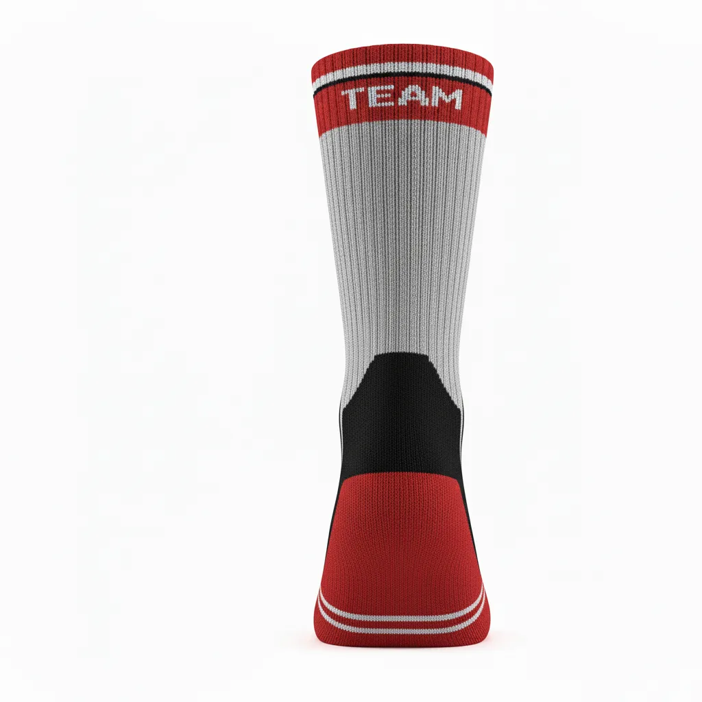Custom Softball Socks - Custom Design - Crewsocks Charcoalredwhite - Front View - Kinexa Sportswear