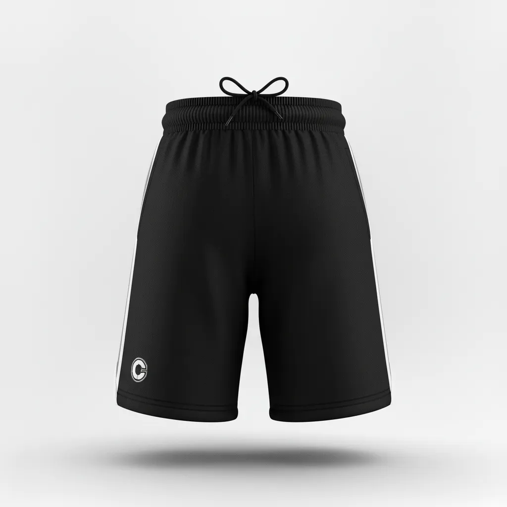 Custom Softball Softball Shorts - Custom Design - Softballshorts Blackwhitegrey - Front View - Kinexa Sportswear