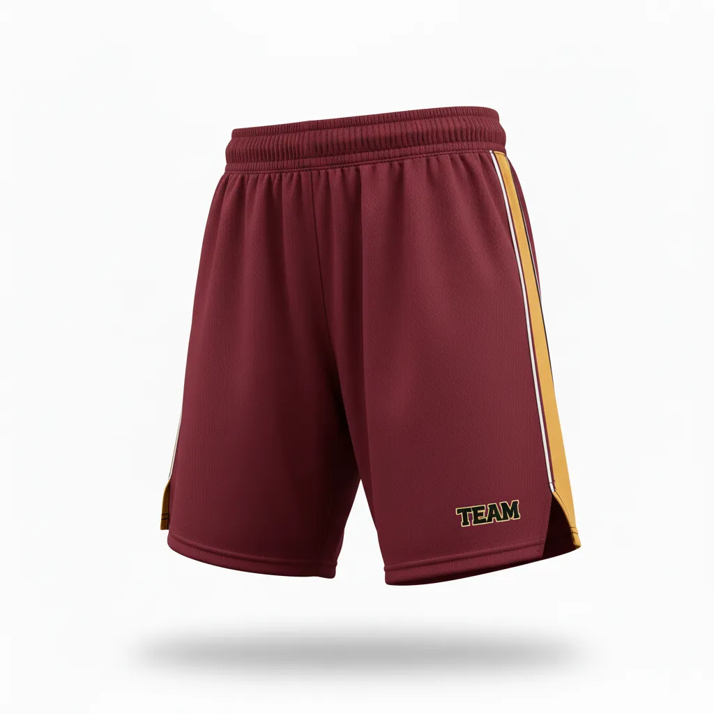 Custom Softball Softball Shorts - Custom Design - Softballshorts Cardinalblackwhite - Front View - Kinexa Sportswear