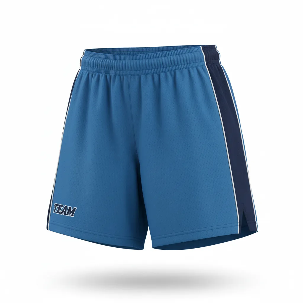 Custom Softball Softball Shorts - Custom Design - Softballshorts Columbianavywhite - Front View - Kinexa Sportswear