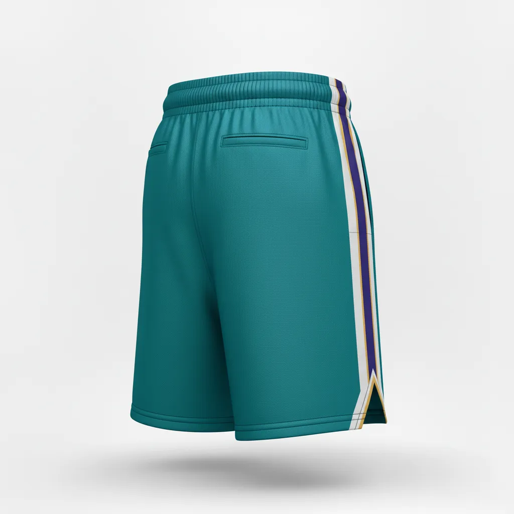 Custom Softball Softball Shorts - Custom Design - Softballshorts Columbiawhitenavy - Back View - Kinexa Sportswear