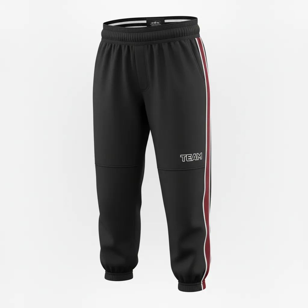 Custom Softball Standard Softball Knicker - Custom Design - Softballknicker Blacksilverwhite - Front View - Kinexa Sportswear