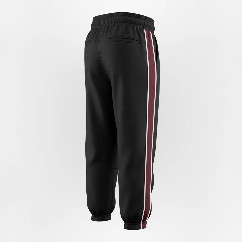 Custom Softball Standard Softball Knicker - Custom Design - Softballknicker Blackwhitegrey - Back View - Kinexa Sportswear