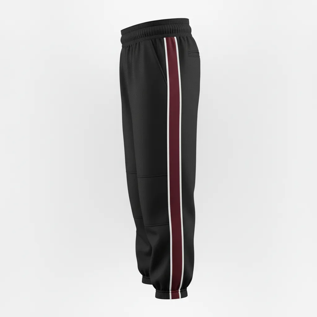 Custom Softball Standard Softball Knicker - Custom Design - Softballknicker Blackwhitegrey - Side View - Kinexa Sportswear