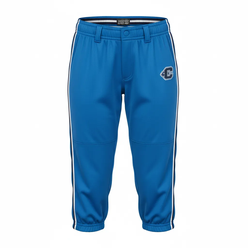 Custom Softball Standard Softball Knicker - Custom Design - Softballknicker Columbianavywhite - Front View - Kinexa Sportswear