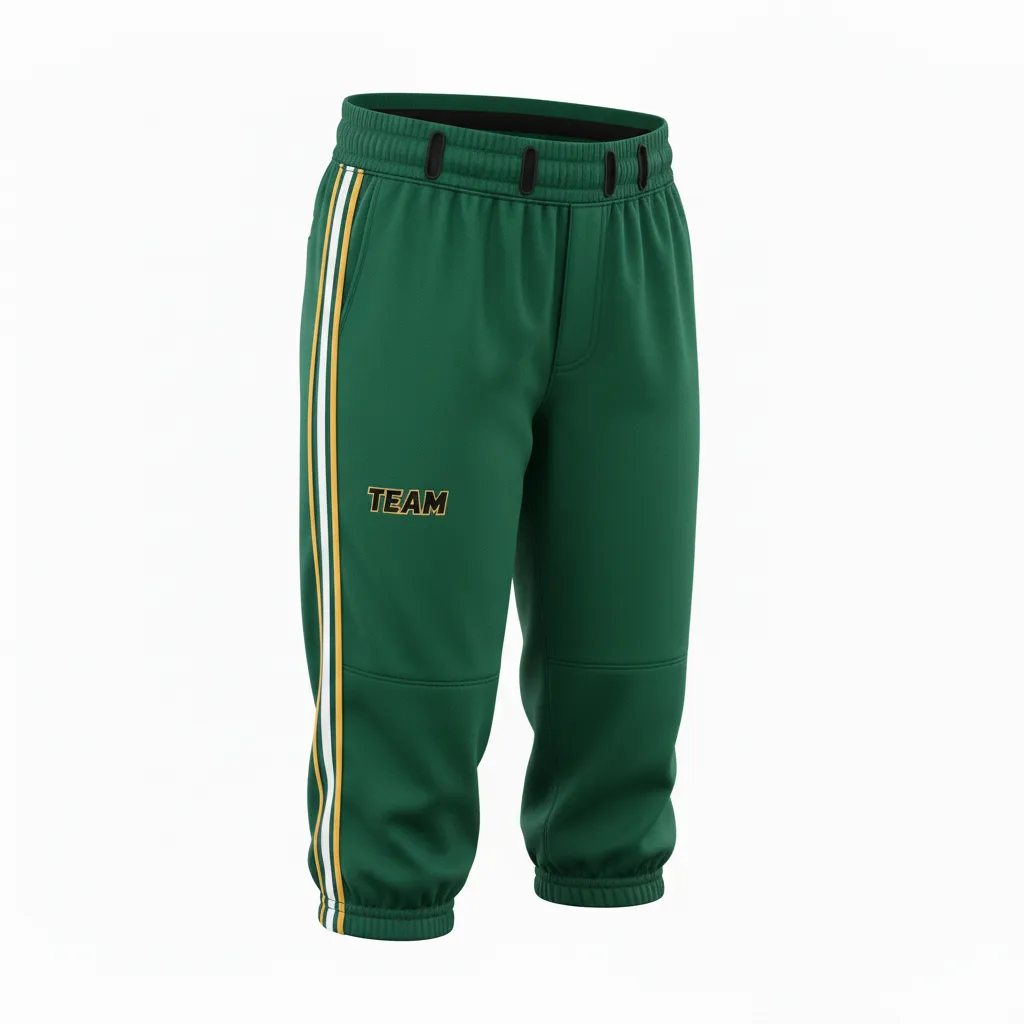 Custom Softball Standard Softball Knicker - Custom Design - Softballknicker Forestblackgold - Front View - Kinexa Sportswear
