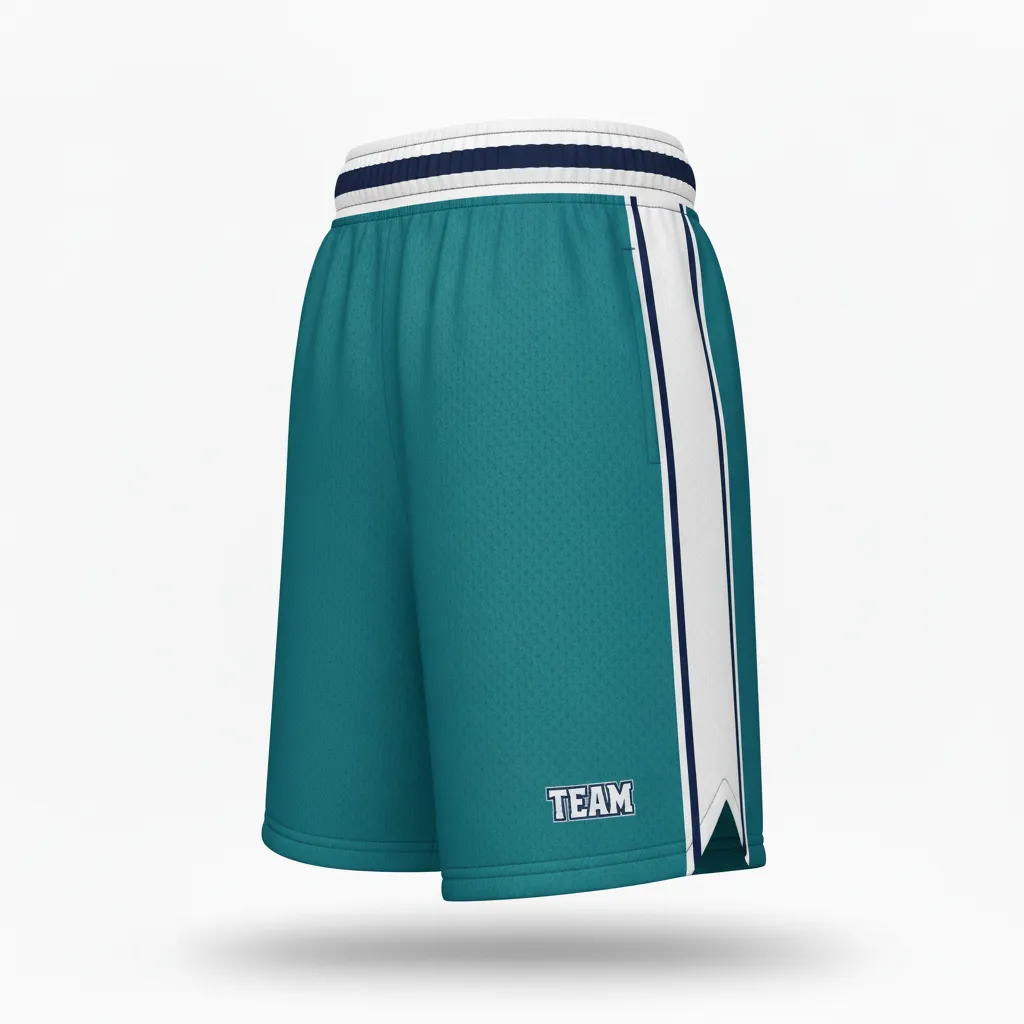 Custom Softball Training Shorts - Custom Design - Trainingshorts Columbiawhitenavy - Front View - Kinexa Sportswear