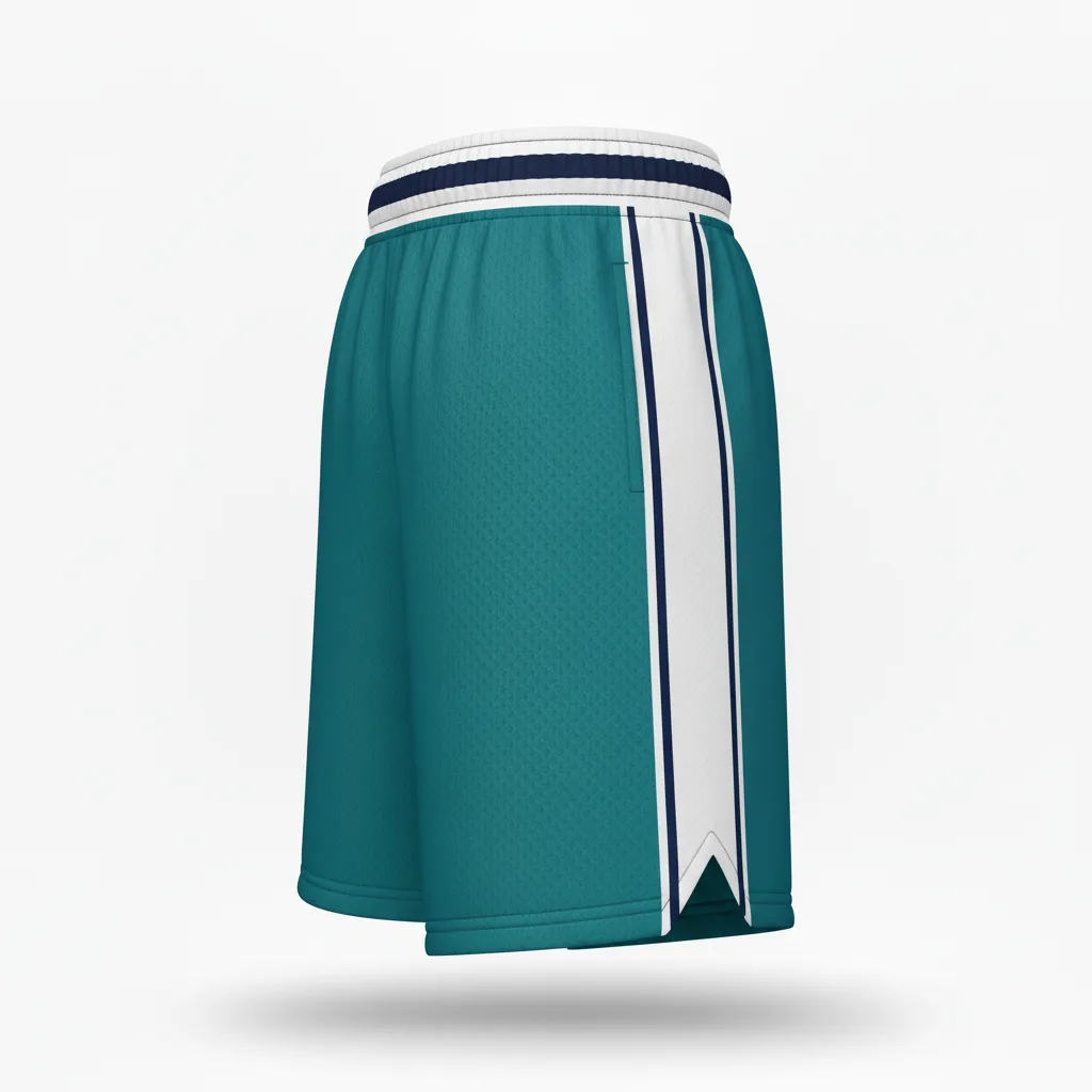 Custom Softball Training Shorts - Custom Design - Trainingshorts Columbiawhitenavy - Side View - Kinexa Sportswear