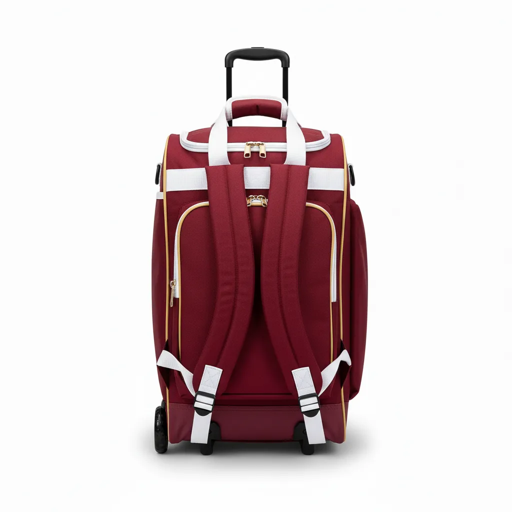 Custom Softball Wheeled Bags - Back View - KINEXA