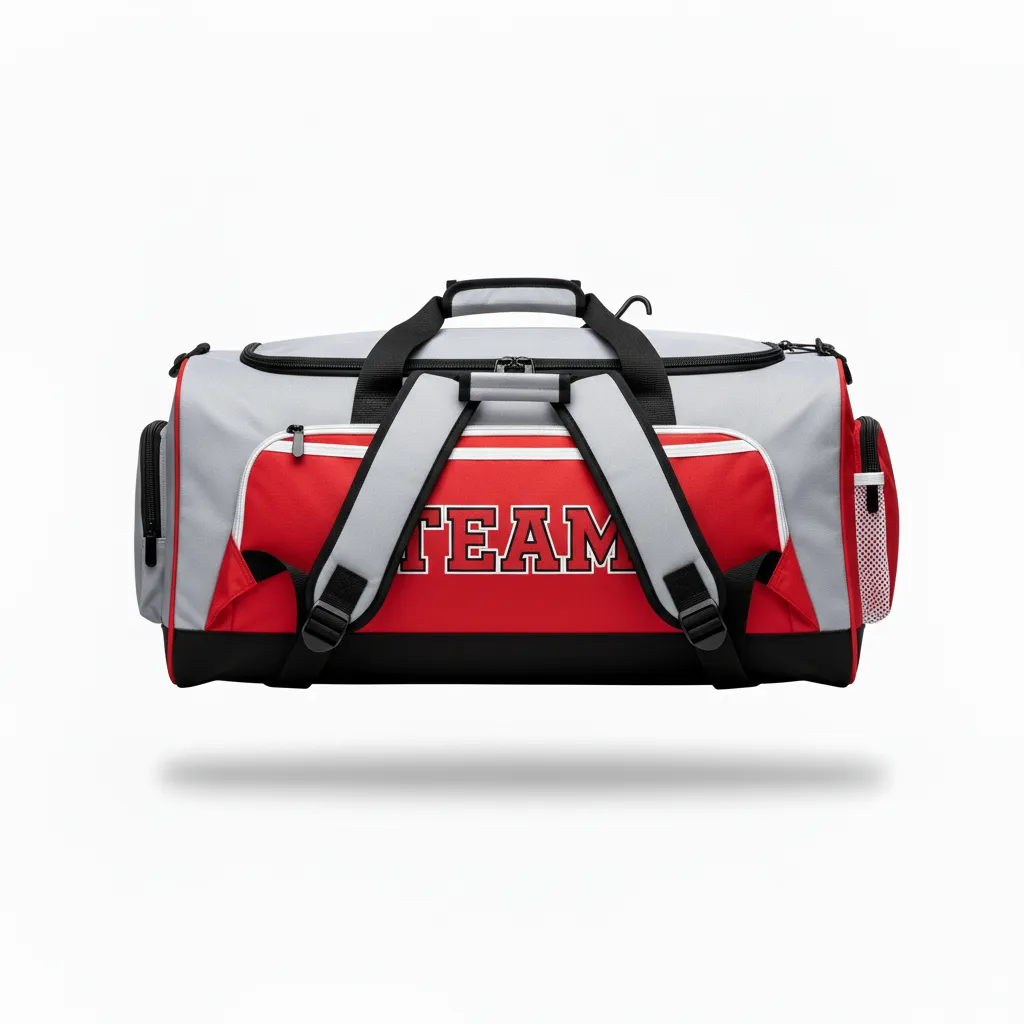 Custom Softball Wheeled Bag - Custom Design - Batbag Charcoalredwhite - Front View - Kinexa Sportswear
