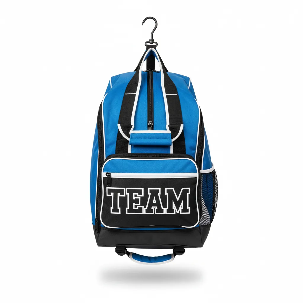 Custom Softball Wheeled Bag - Custom Design - Batbag Columbiablackwhite - Front View - Kinexa Sportswear