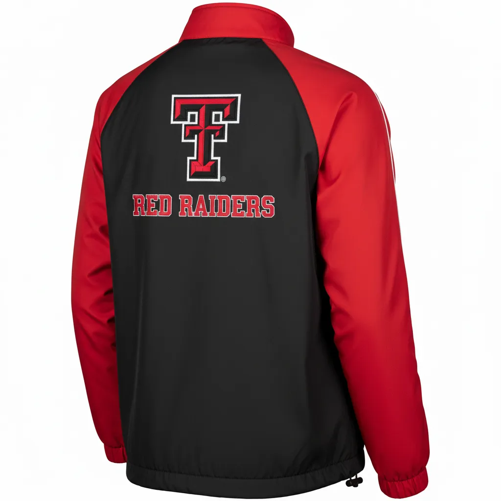 Custom Softball Windbreaker Jacket - Custom Design - Blackredwhite - Back View - Kinexa Sportswear