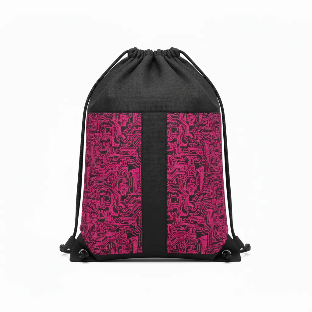 Custom Volleyball Cinch Bags - Back View - KINEXA