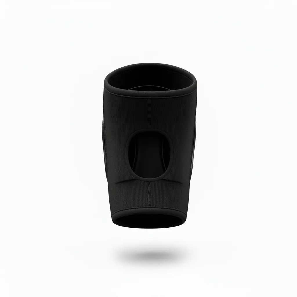 Custom Volleyball Knee Pads - Black, Silver - Metallic Fade - Back View - Kinexa Sportswear
