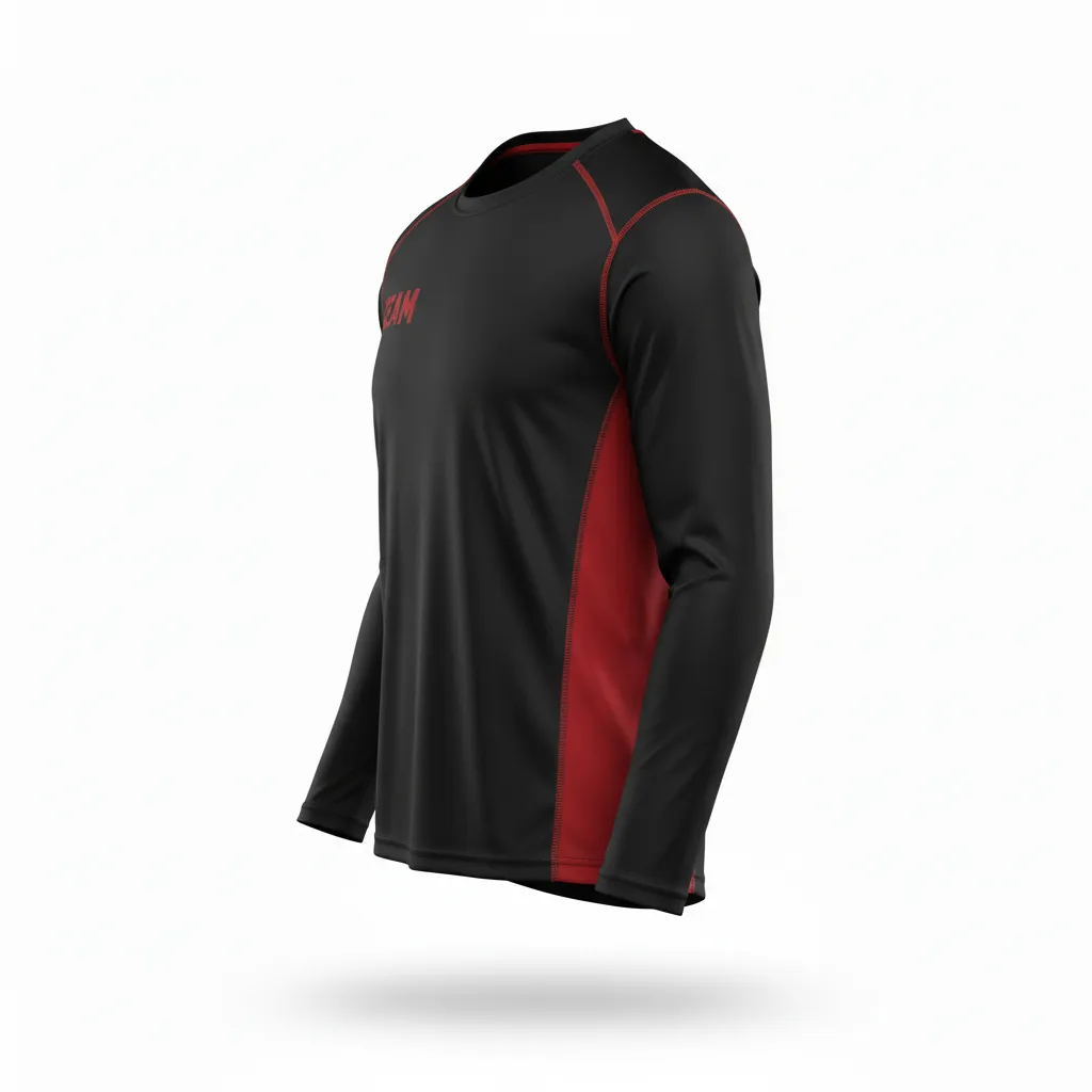 Custom Volleyball Long Sleeve T-Shirts - Side View - KINEXA