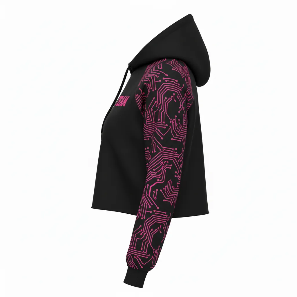 Custom Volleyball Pullover Hoodies - Side View - KINEXA