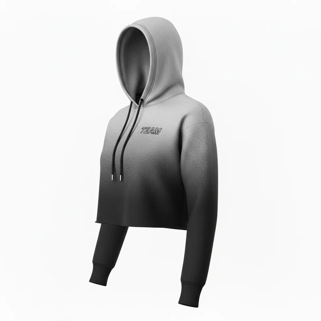 Custom Volleyball Pullover Hoodie - Black, Silver - Metallic Fade - Side View - Kinexa Sportswear