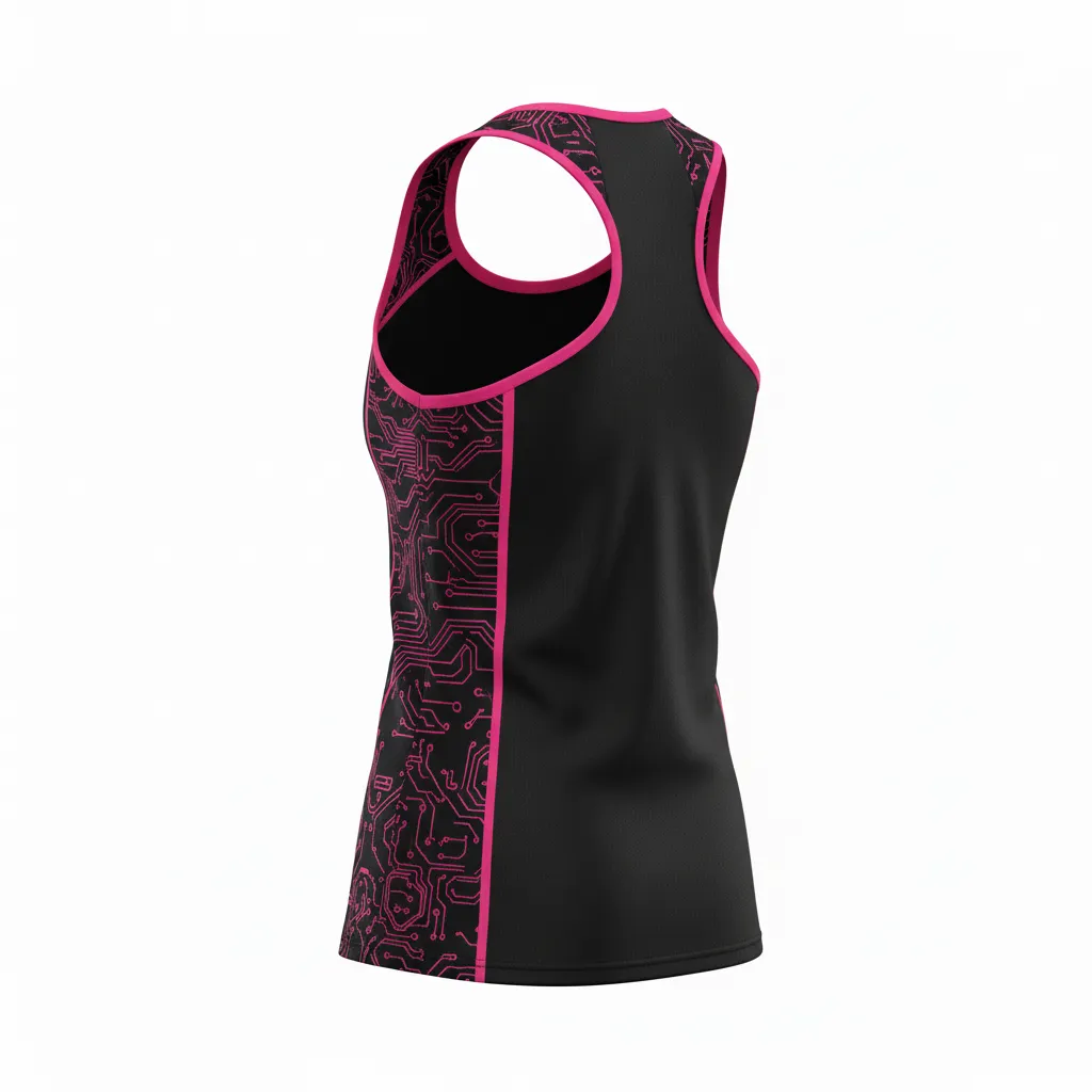 Custom Volleyball Racerback Tank Top Jerseys - Back View - KINEXA