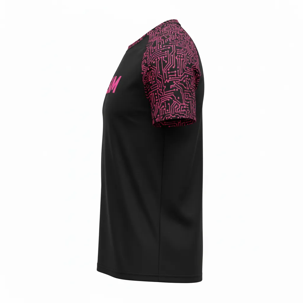 Custom Volleyball Short Sleeve T-Shirts - Side View - KINEXA