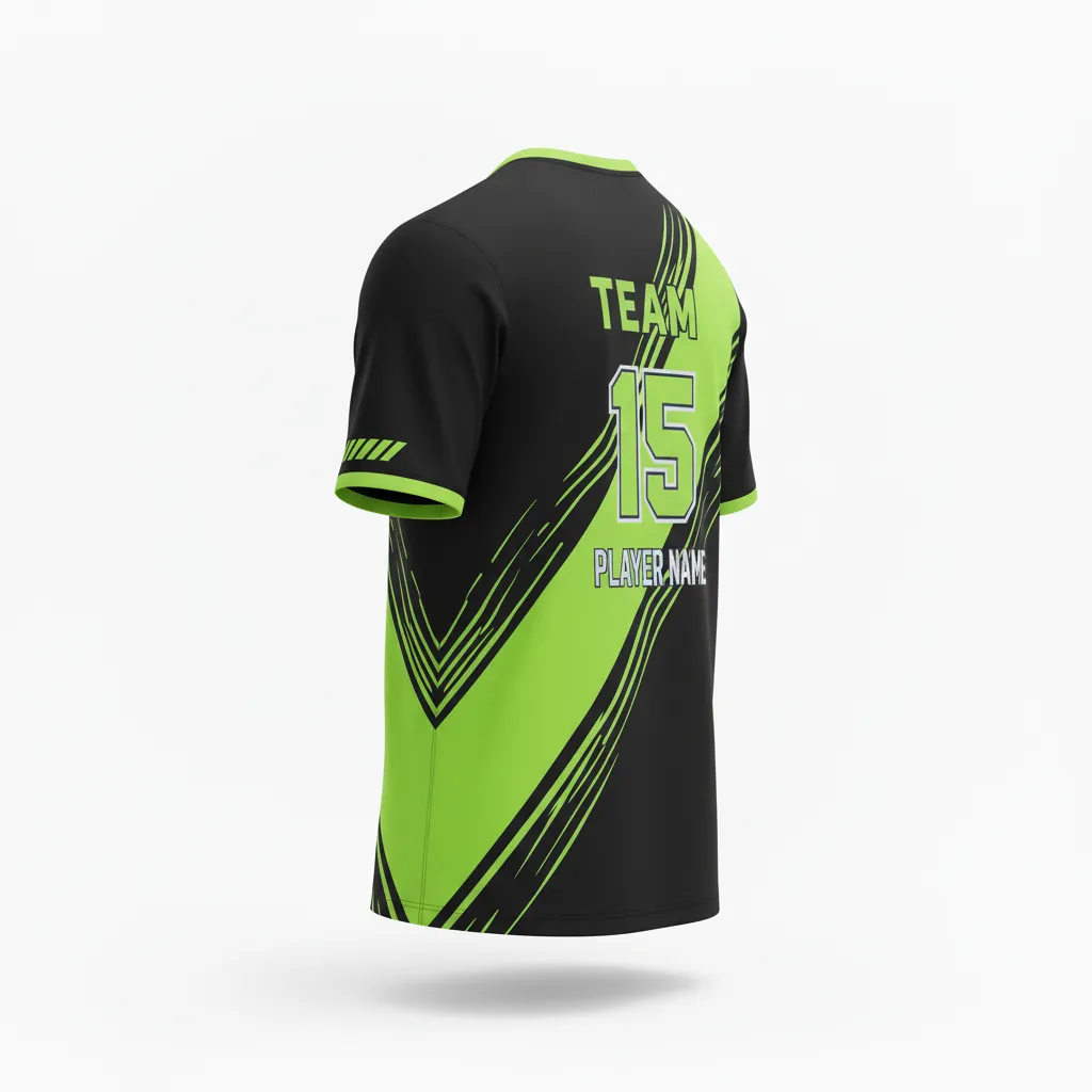 Custom Volleyball Short Sleeve Jerseys - Back View - KINEXA
