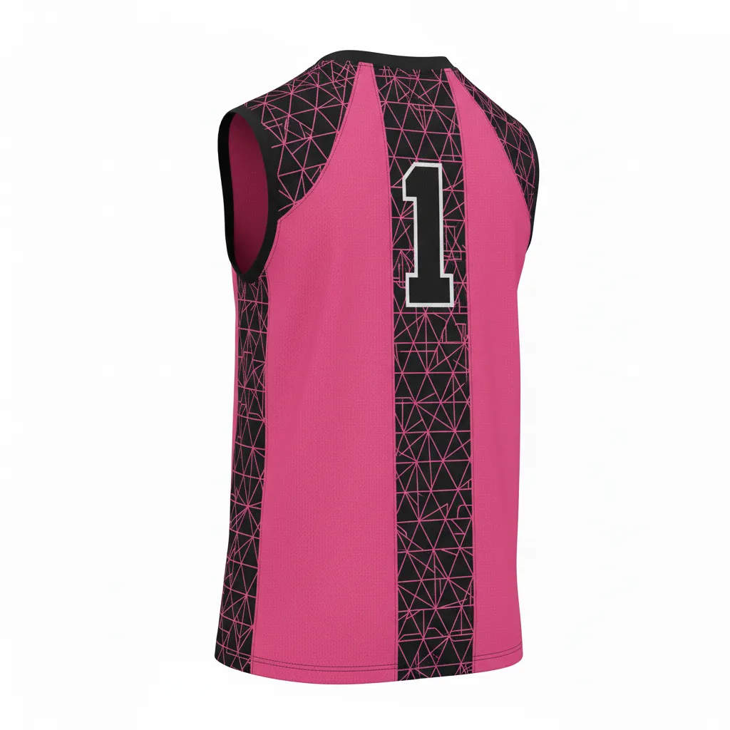 Custom Volleyball Sleeveless Jerseys - Back View - KINEXA