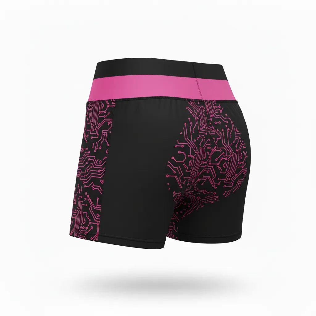 Custom Volleyball Competition Shorts - Back View - KINEXA