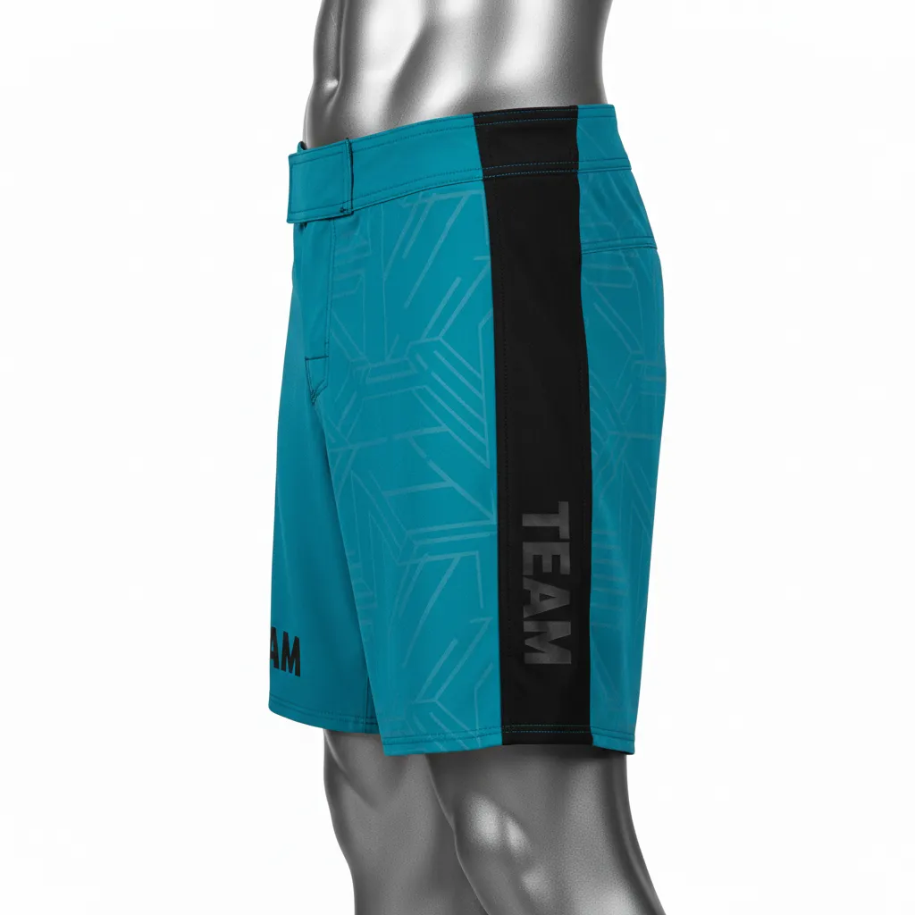 Custom Wrestling Board Shorts - Side View - KINEXA