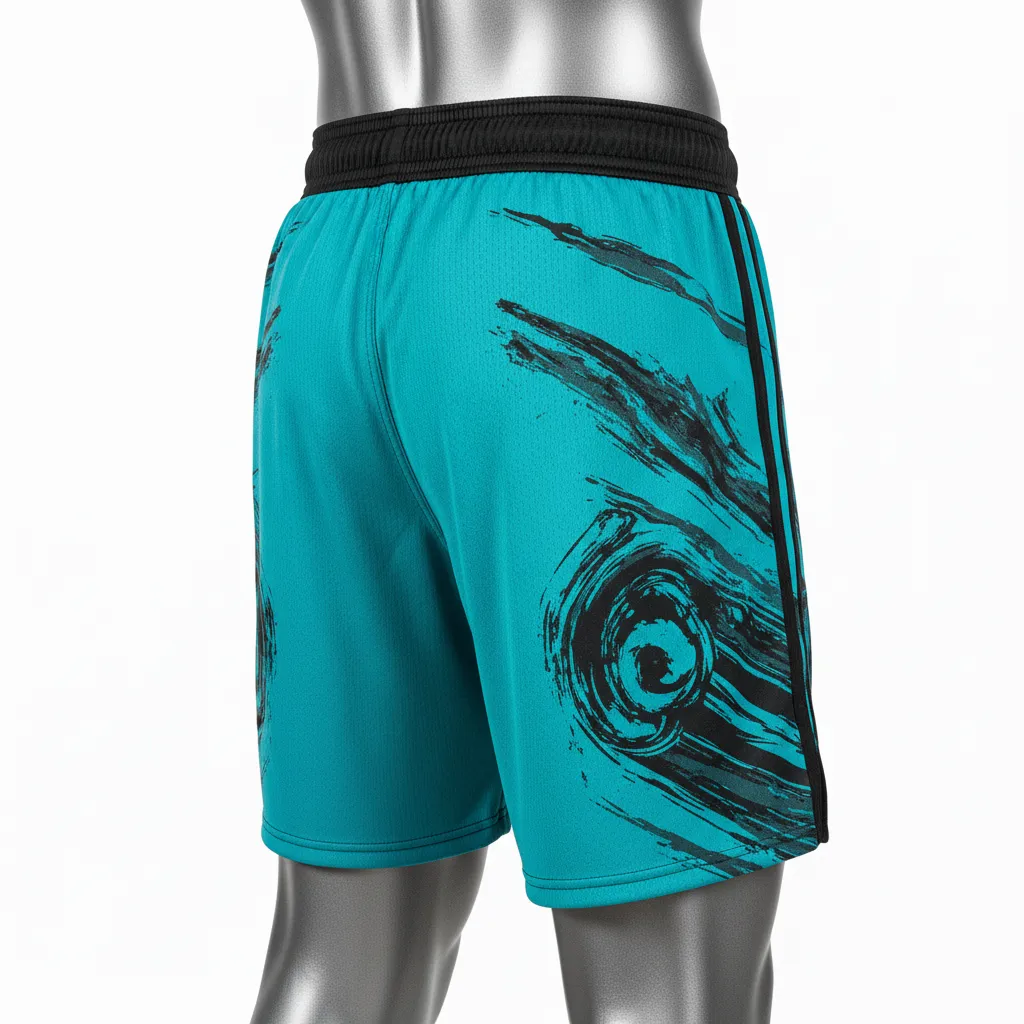 Custom Wrestling Fight Shorts - Back View - KINEXA