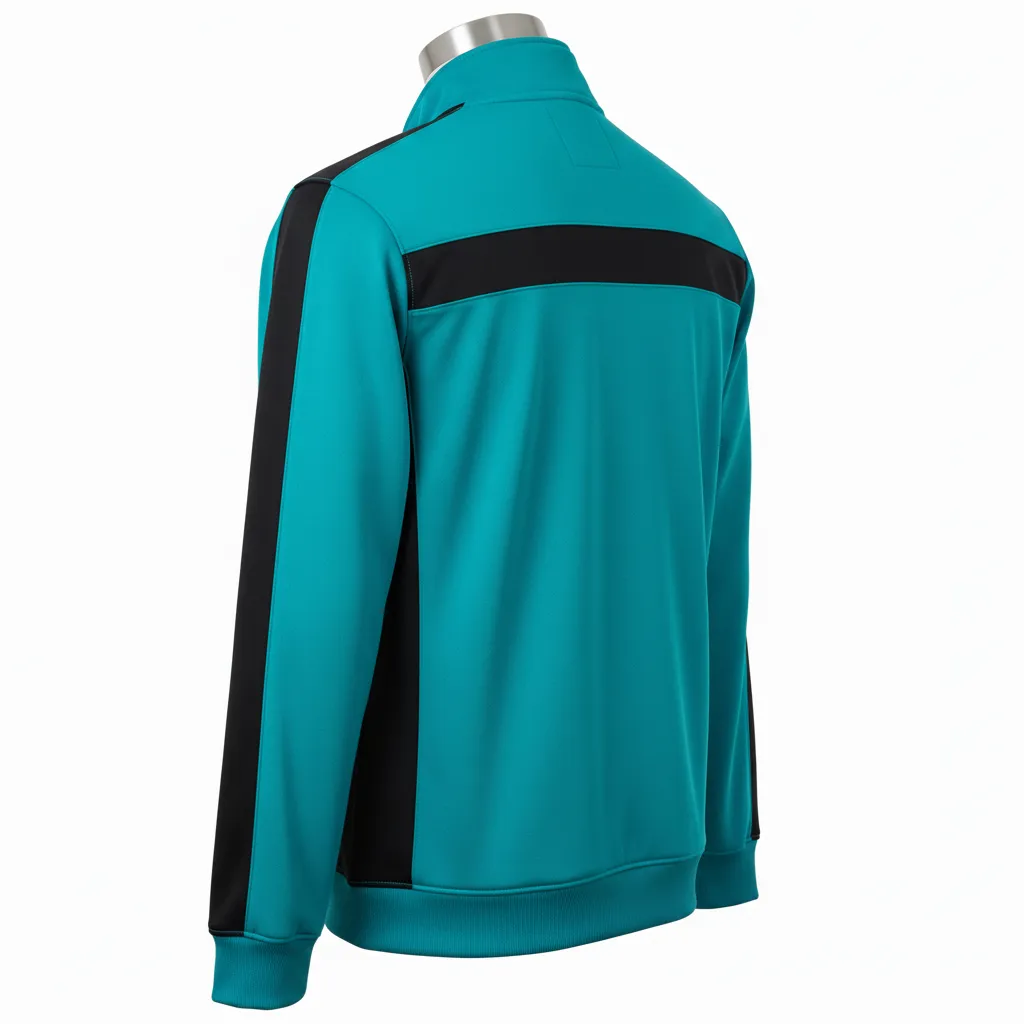 Custom Wrestling Full Zip Warmup Jackets - Back View - KINEXA