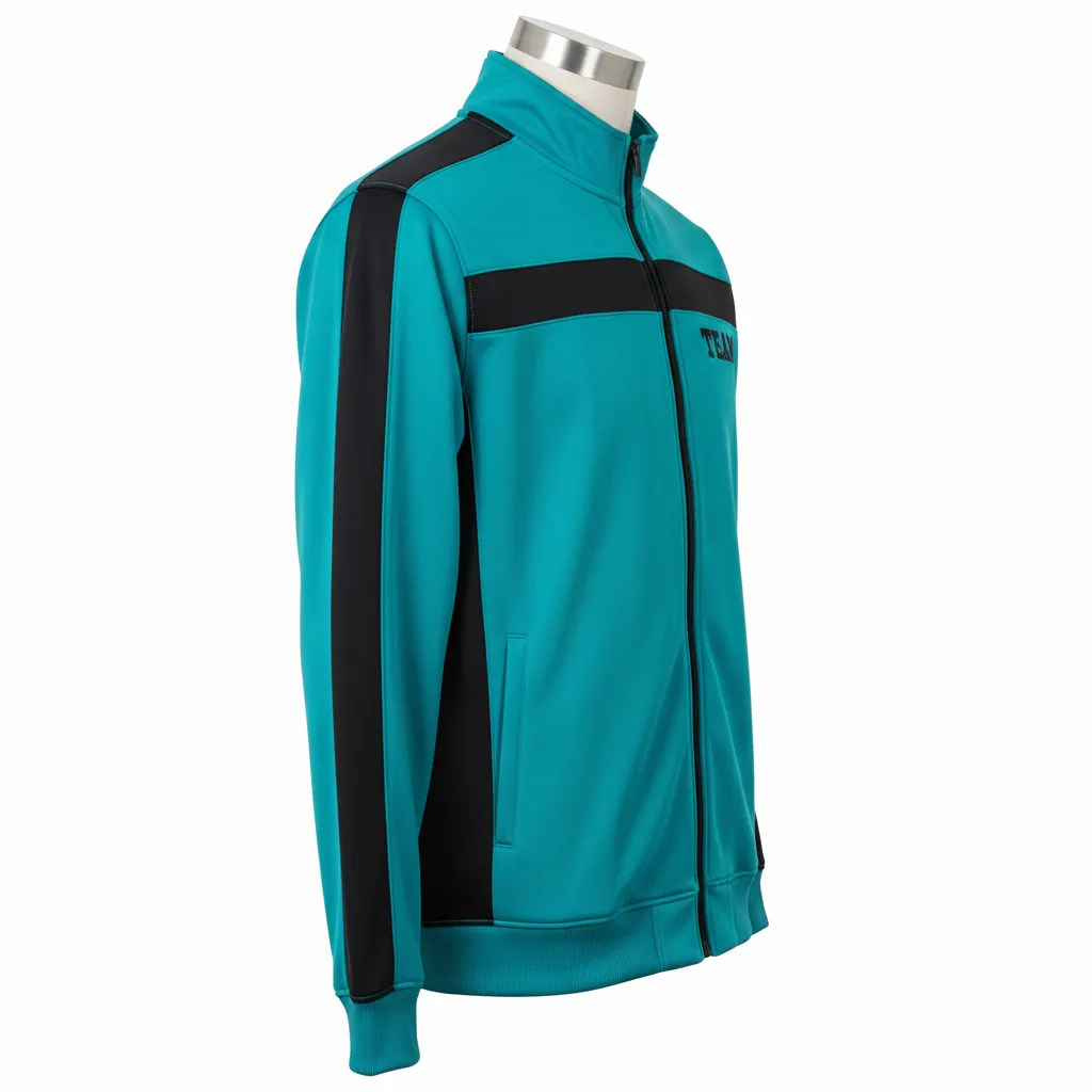 Custom Wrestling Full Zip Warmup Jackets - Side View - KINEXA
