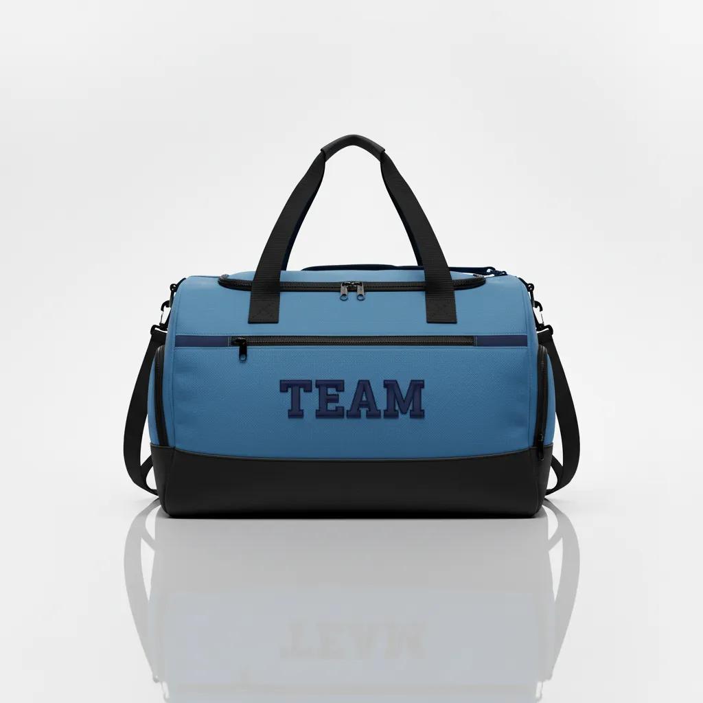 Custom Wrestling Gearbag - Blue, Navy - Gear Columbia Front Panel - Front View - Kinexa Sportswear
