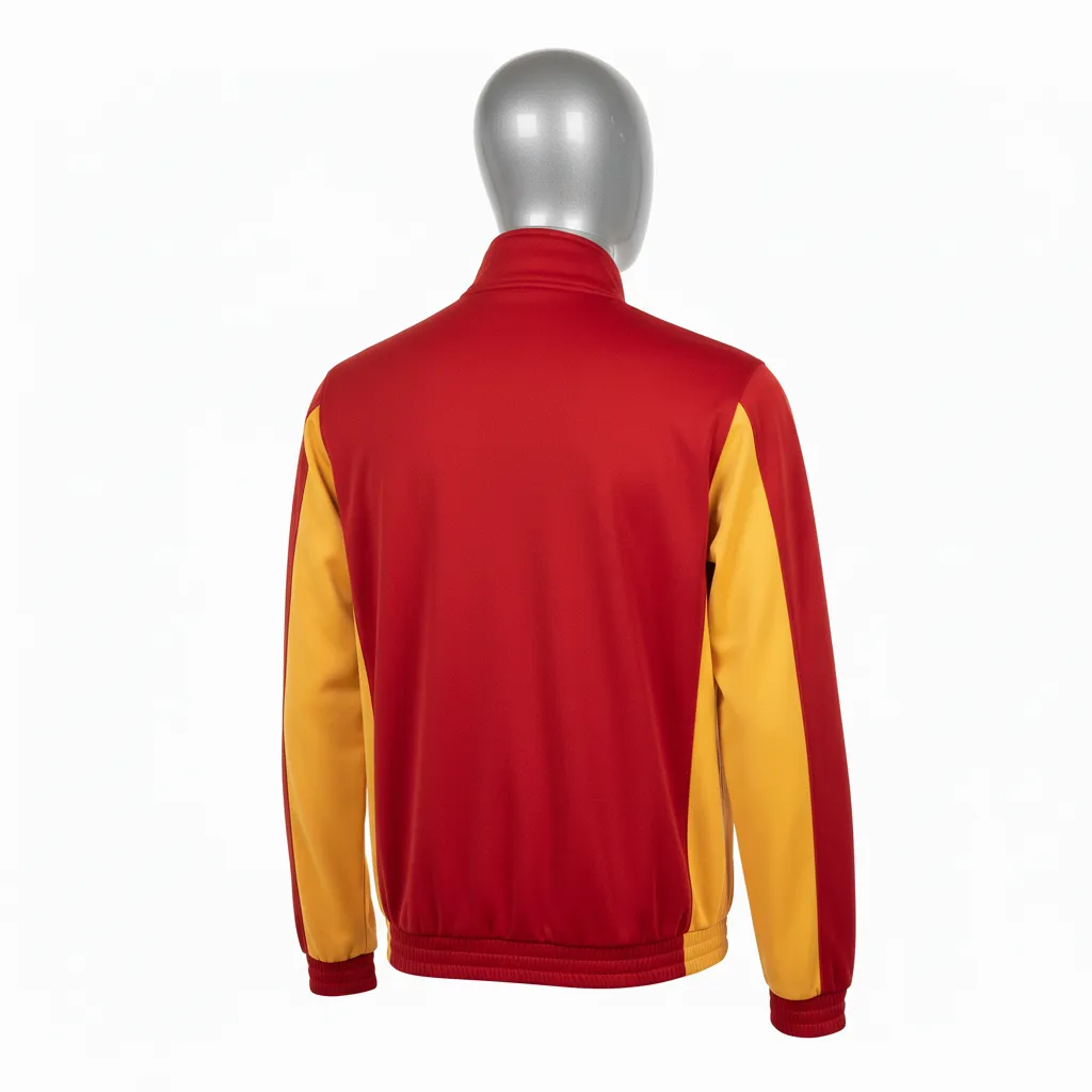 Custom Wrestling Lightweight Track Jacket - Gold - Cardinal Vegas Side Panel - Back View - Kinexa Sportswear