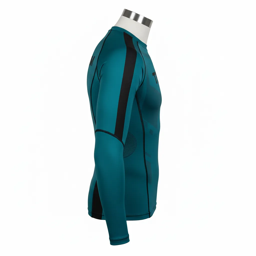 Custom Wrestling Long Sleeve Compression Shirts - Side View - KINEXA