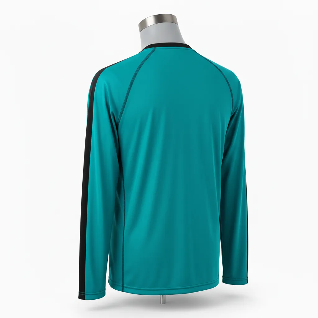 Custom Wrestling Long Sleeve Performance Shirts - Back View - KINEXA
