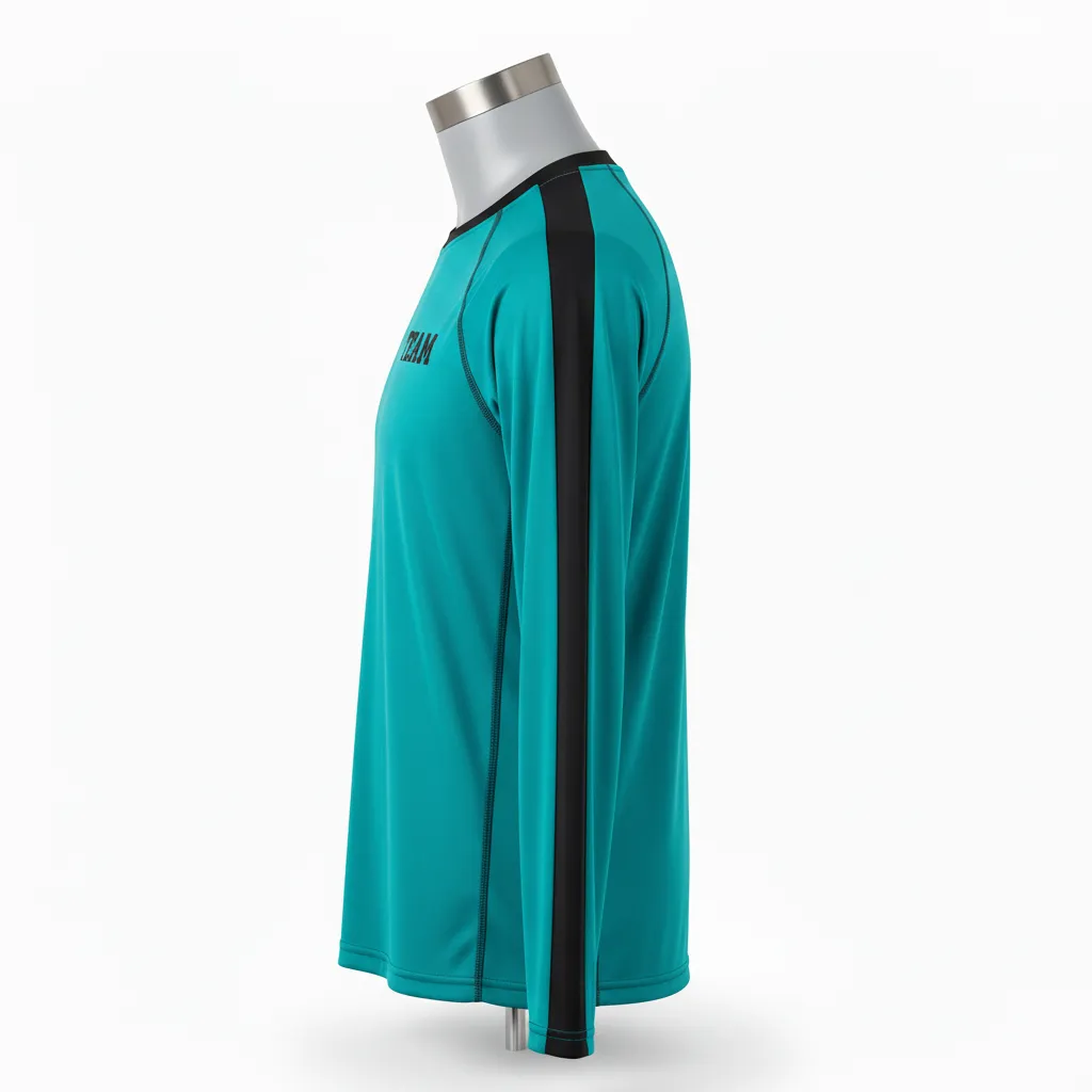 Custom Wrestling Long Sleeve Performance Shirts - Side View - KINEXA