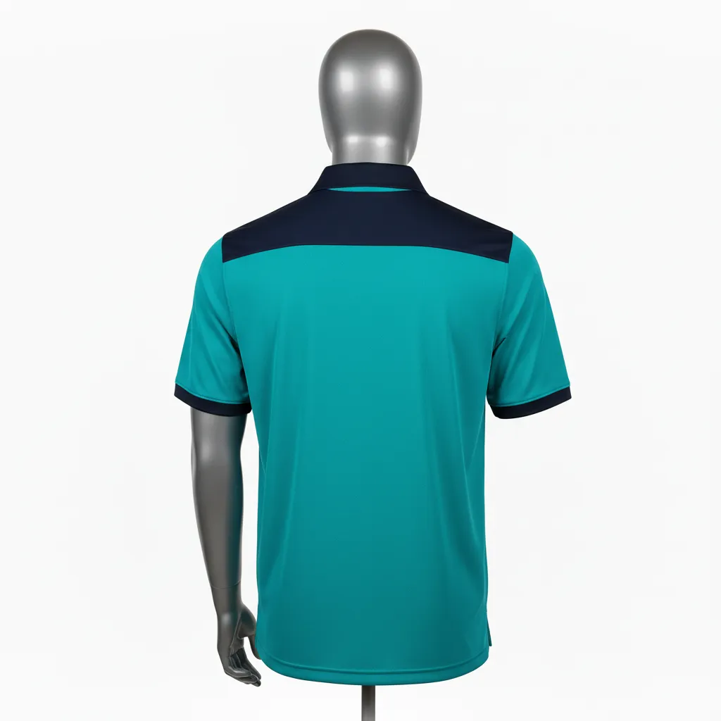Custom Wrestling Performance Polo Shirts - Back View - KINEXA