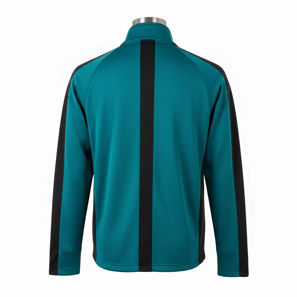 Custom Wrestling Quarter Zip Warmup Jackets - Back View - KINEXA