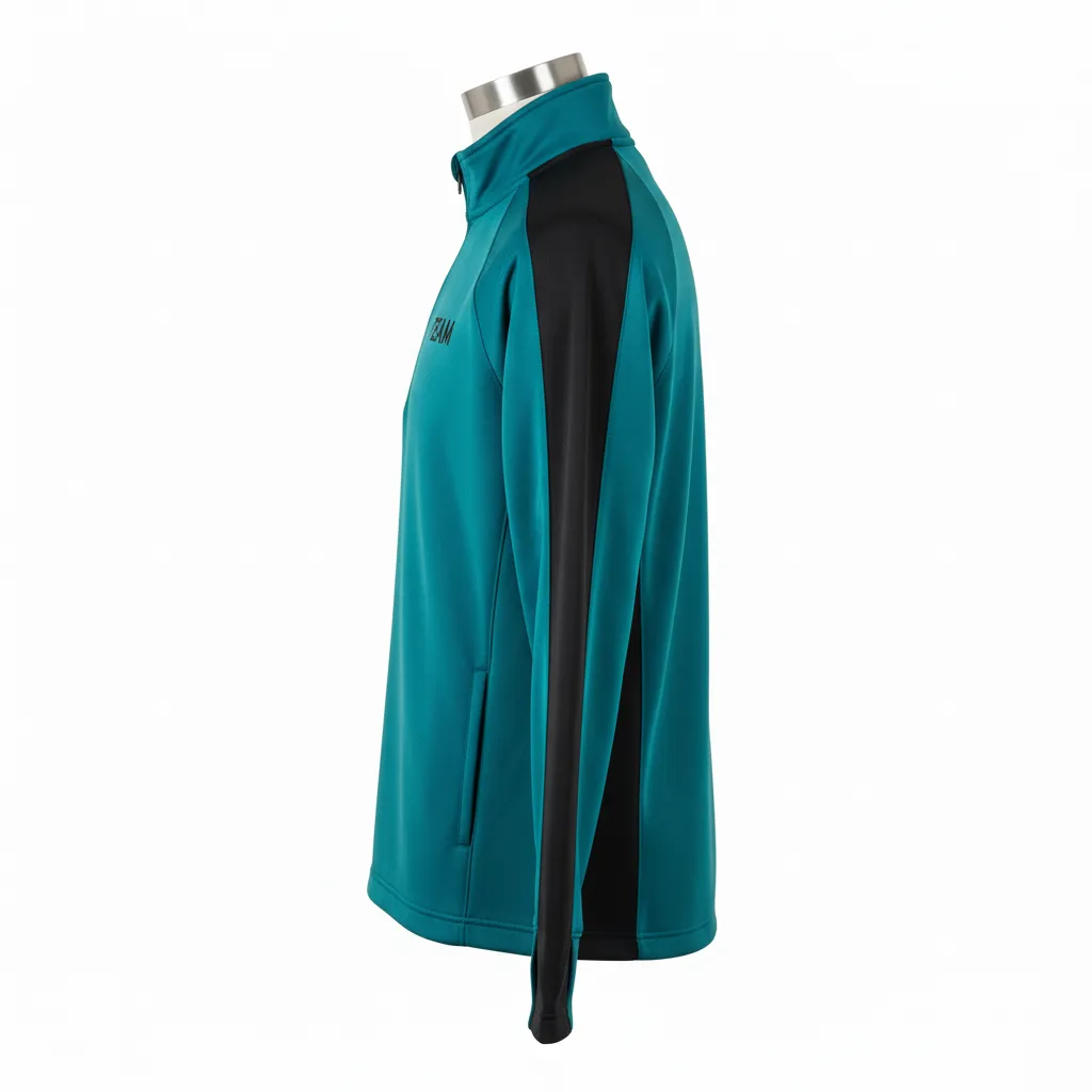 Custom Wrestling Quarter Zip Warmup Jackets - Side View - KINEXA