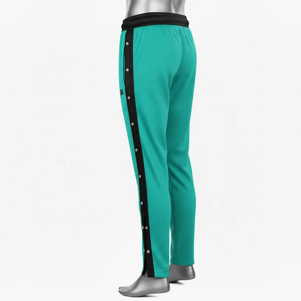 Custom Wrestling Tear Away Warmup Pants - Side View - KINEXA
