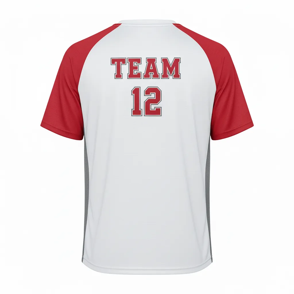 Custom Baseball Short Sleeve Practice T-Shirt - Back View - KINEXA