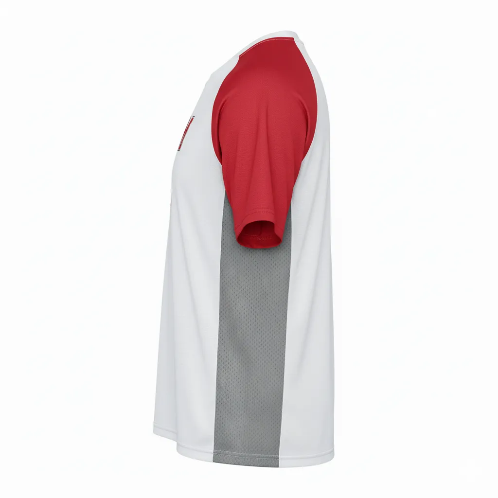 Custom Baseball Short Sleeve Practice T-Shirt - Side View - KINEXA