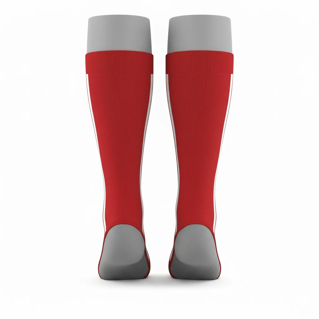 Custom Baseball Stirrup Socks - Back View - KINEXA