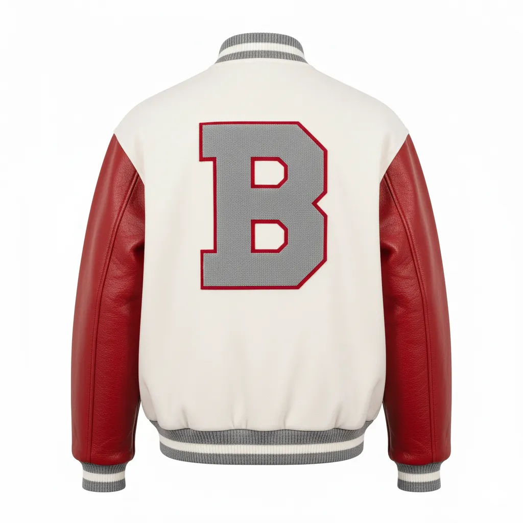 Custom Baseball Varsity Jacket - Back View - KINEXA