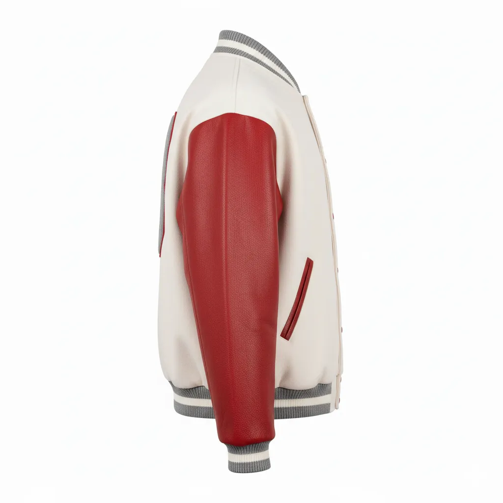 Custom Baseball Varsity Jacket - Side View - KINEXA
