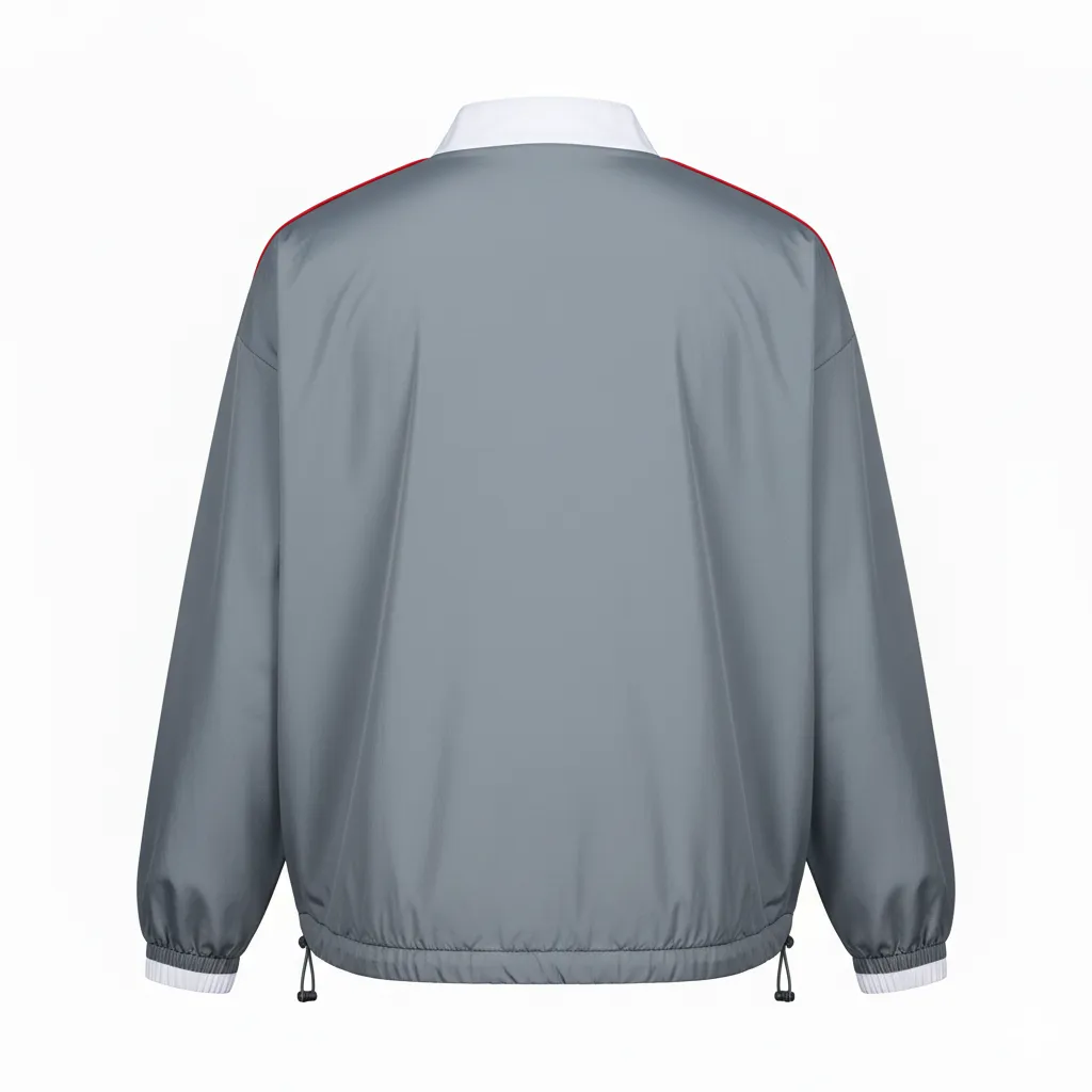 Custom Baseball Wind Pullover - Back View - KINEXA