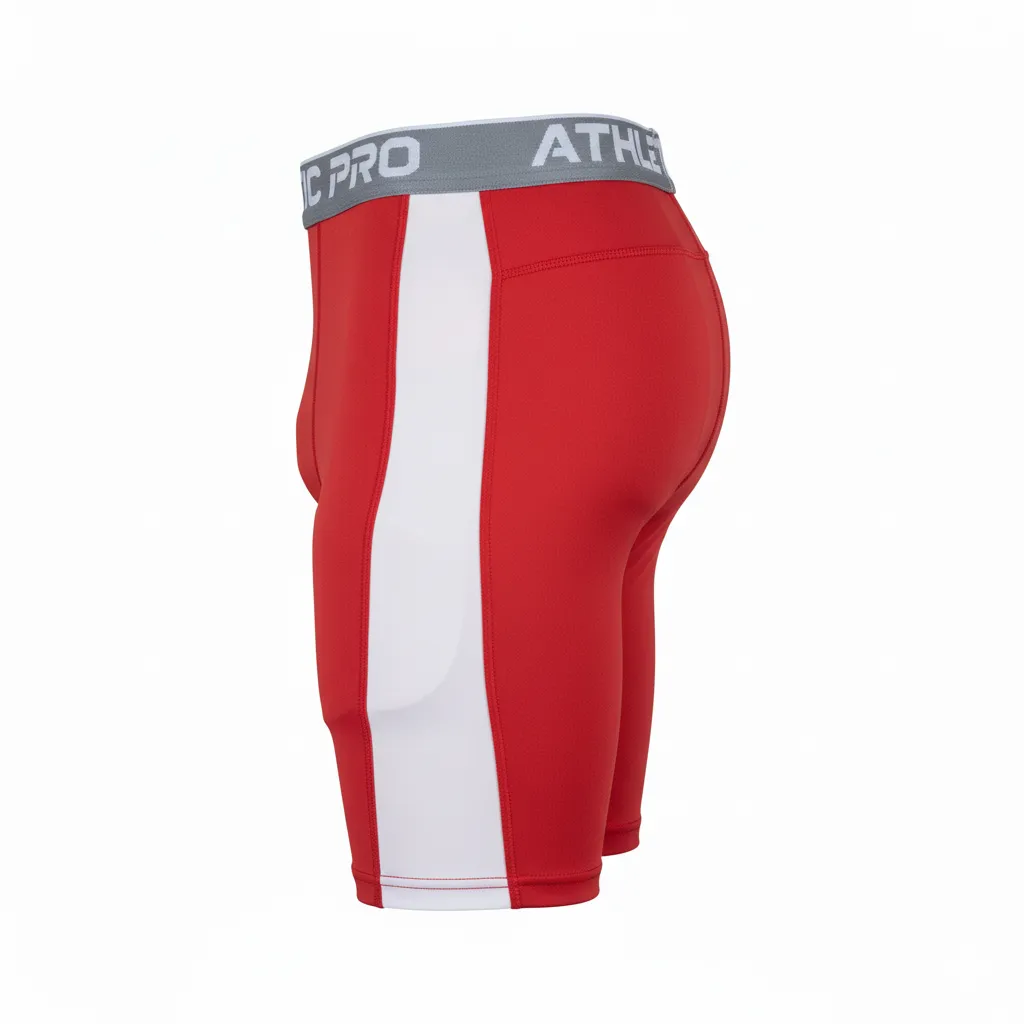 Custom Football Compression Shorts - Side View - KINEXA
