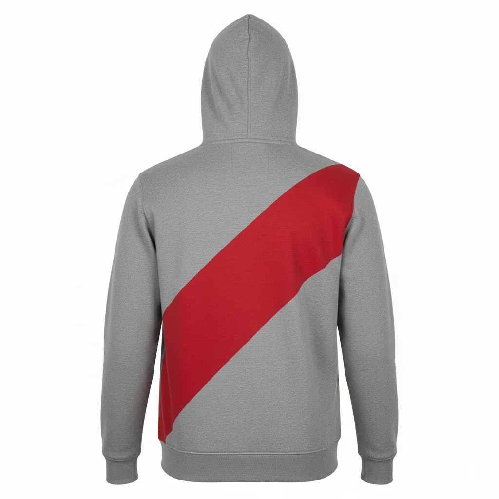 Custom Rugby Full-Zip Hoodie - Back View - KINEXA